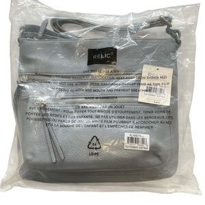 Relic By Fossil Riley Dusty Blue Crossbody Bag